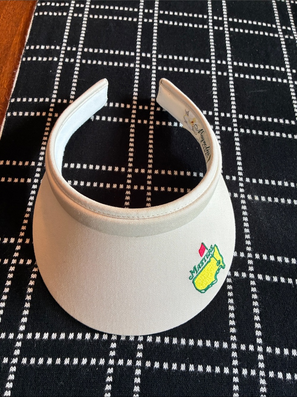 Masters Women’s Vintage Golf Clip Visor in Beige by Magnolia Land Made in USA